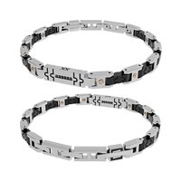Bracelet Rosso Amante Man in Steel Spinello UBR543BR